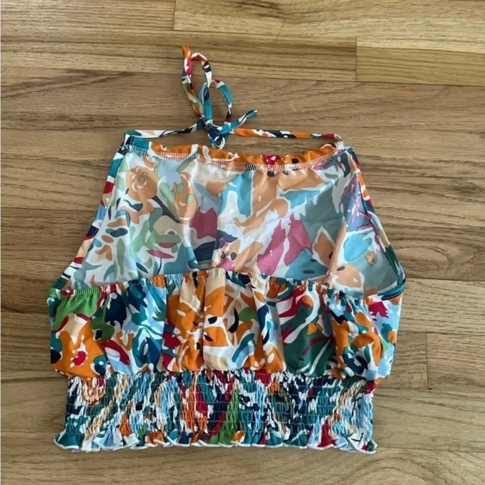 SHEIN Women’s Halter Colorful Tank Top Size Medium - Picture 5 of 5